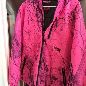Sleek Pink Camo Ski Jacket by